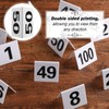 100 Pcs Acrylic Table Numbers 1-100 Double Side Numbered Table