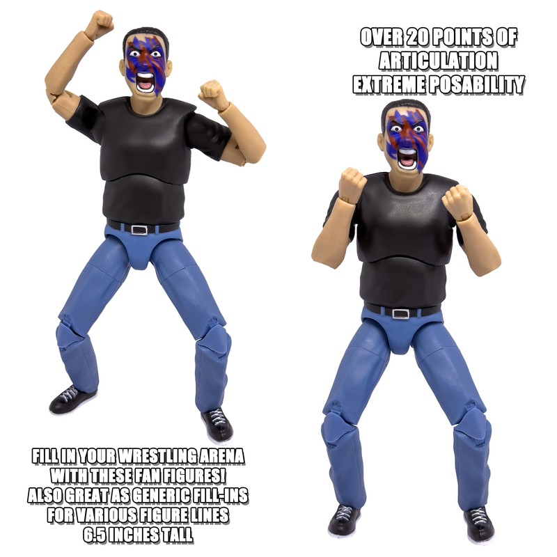 Ultimate Wrestling Crowd Fan Figures: Lance