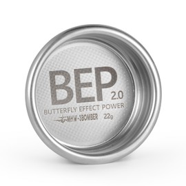 MHW-3BOMBER 22g Portafilter Basket 58mm Precision Espresso Basket Filter Stainless Steel Double Structure Filtration Bottom Thickness 0.8 mm FB5630