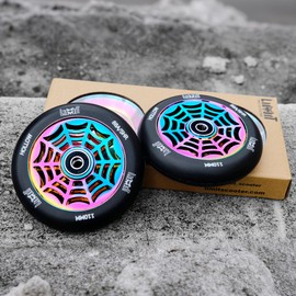 Limit Pro Scooter Wheel 110 x 24mm 2 Pcs 88A High Rebound PU and Metal Core ABEC-9 Bearings Installed for Most Professional Stunt Trick Scooter Wheels
