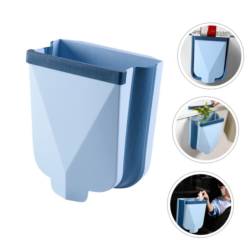 iplusmile Wall Mounted Folding Trash Can Space Saving Waste Container