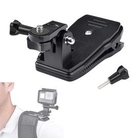 Backpack Strap Mount Quick Clip Mount for Gopro, Versatile 360 Degree Rotating Universal Mouting Accessory