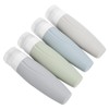 Empty Dispenser Bottle Silicone Refillable Container Shampoo Body Wash Travel
