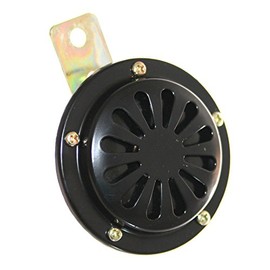 1 x 6 V Horn Metal Galvanised with Holder Horn Vintage Car Black Old-Harvest