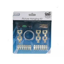 Capo 24-Pack All-in-One Picture Hanging Kit | 52 Pieces - Easy Wall Mounting Solution