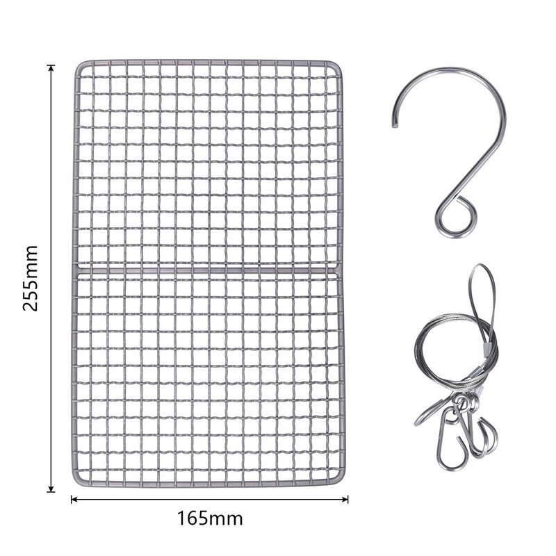 Boundless Voyage Titanium Grill Plate Charcoal BBQ Hand Rope Titanium