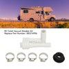 RV Toilet Vacuum Breaker Kit 385316906 Stainless Steel Clamp Sealed