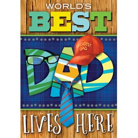 Best Dad Father's Day Garden Flag 12.5" x 18" Briarwood Lane