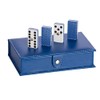 Domino Profesional Rombos Plata Azul