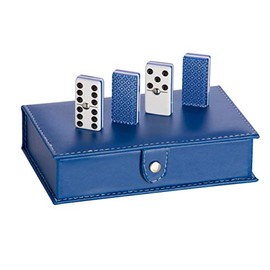 Domino Profesional Rombos Plata Azul