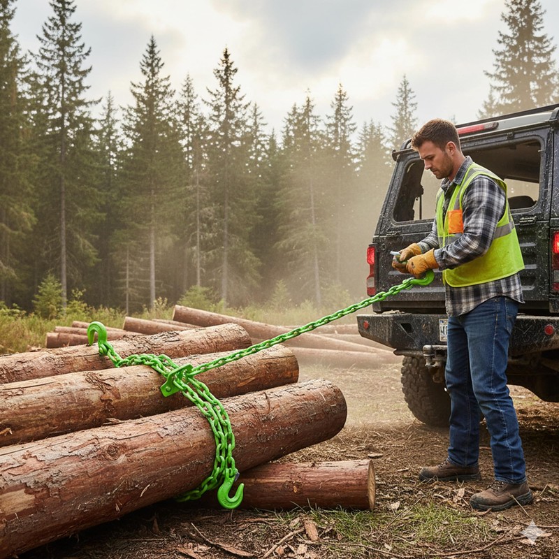 Timber Tuff TMW-3820HVLC 20 Foot Long Heavy Duty Log Chain
