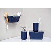 WENKO Brasil Soap Dispenser, TPE, Dark Blue, 7.3 x 9