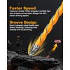 Upgraded Masonry Drill Bits Set 5*2/6*2/8*2/10/12mm, EXFEIN Serrated Drill Bits