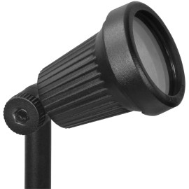 Paradise Ribbed Cast T3 20WATT Aluminum Halogen Spotlight - Black (Pack of 6)