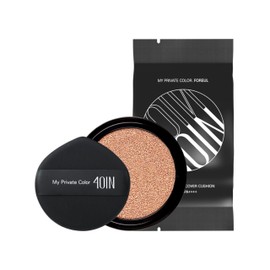 FOREUL Veil Cover Fit Cushion, No. 01, Cover Beige, Main Body, 0.5 oz (15 g), SPF50+ PA++++ Veil Cover Fit Cushion, Crumble Resistant, Firm Coverage, Tone Up, Moisturizing, Sunscreen (01 Cover Peach