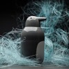 QUALY Penguin Soap Dispenser, Nature Lovers, Grey, Dispenser, Pump Dispenser