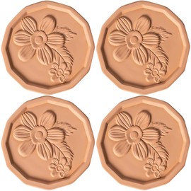 YUMBAN Brown Sugar Keeper Saver, Terracotta Brown Sugar Softener to Maintain Food Moisture or Dry in Container, Reusable Terra Cotta Discs for Sugar, Spicy, Pasta, Cookies, Nut, Baked Goods