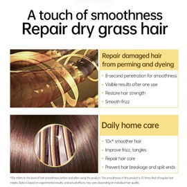 8 Seconds Revitalisierende Haarmaske für heiß gefärbtes & geschädigtes Haar 8s Revitalisiert heiß gefärbtes und geschädigtes Haar Maske Keratin Haarkur Maske Deep Conditioner 70ml