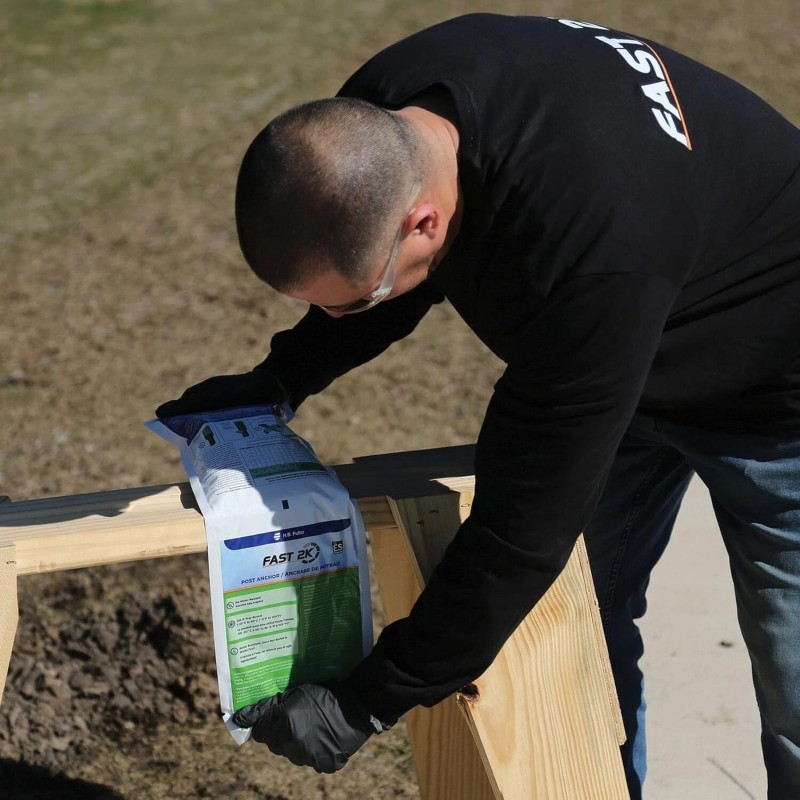 Fast 2K Post Anchor Mix Expanding Foam Concrete Alternative for