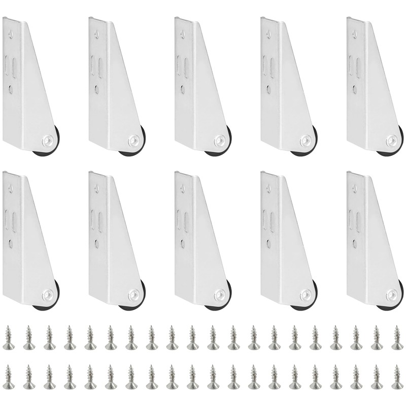 10-Pack Fixed Caster Wheels – Smooth Rolling Wheels for Various