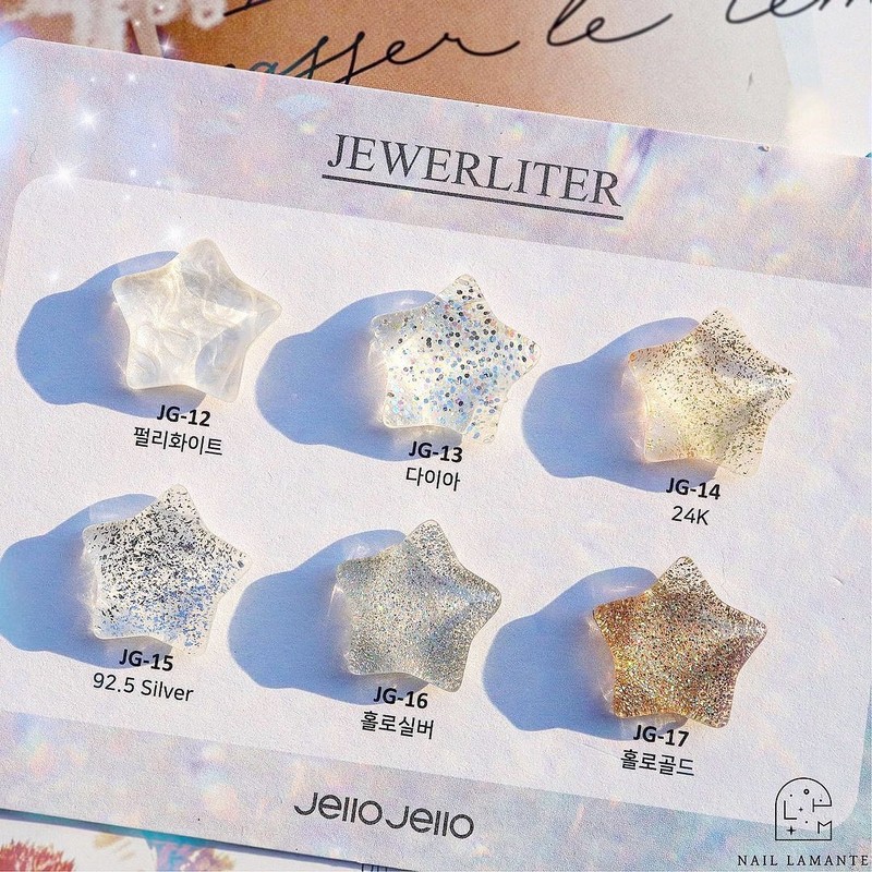 Jello Jello Jewelry Glitter Gel 6-piece set / 젤로젤로 쥬얼리터