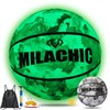 MILACHIC - Balón de Baloncesto Reflectante Multicolor para Uso Interior