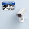 6pcs 24 Hour Video Surveillance Sign, 7x5in Waterproof Camera Monitoring