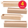Baker Ross EC1247 Wooden Pencil Boxes (Box of 4) Plain