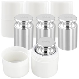 SEUNMUK 4 Pack 500g Calibration Weights, M1 High Precision Gram Weights, Stainless Steel Scale Weights Calibration for Digital Scale, Balance Scale, Weight Scale