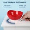 DURASIKO Non-Skid Suction Base Plates & Bowls Set, Adaptive Spill
