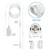 Zarnicy 6 Pack Light Bulb Socket with Cord - 16Ft