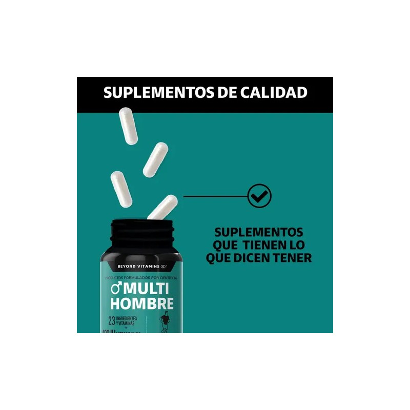 Multi Vitaminico Hombres Biotina Manganeso Verde Argnina Jengibre Vitamina Calcio