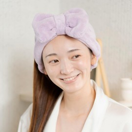 mofumo Night Care Turban, For Hair Beauty (Light Purple)