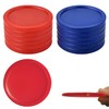 12 Pcs Air Hockey Pucks, Red & Blue 2.5 Inch