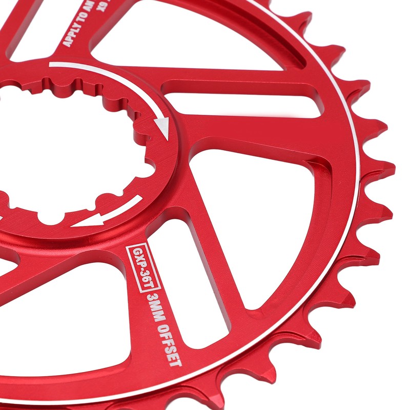 Lebycle Bicycle Chainring 36T Chainwheel 3mm Offset Direct Mount Narrow
