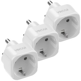 VINTAR VINTAR 3PC Deutschland nach Indien Reiseadapter, Indien Outlet Adapter, EU nach Indien Reiseadapter f??r Indien, Sri Lanka, Nepal, Kongo Reiseadapter Typ D,