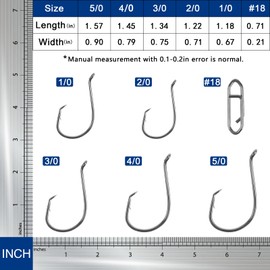 Circle Hooks Saltwater Catfish Bass Fishing Hooks, 135pcs Octopus Offset Circle Fishing Hooks with 25pcs Power Clips Fishing Tackle Kit