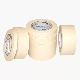 Shurtape CP-106/NAT260 CP-106 Economy Grade Masking Tape: 1/2" x 60 yd, Natural
