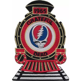 C&D Visionary Back Patch - Grateful Dead Train Steal Your Face LARGE Embroidered Iron On 57024