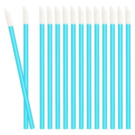 50 PCS Disposable Lip Wands, Lipstick Testers Brush, Lip Gloss Brush, Makeup Applicator for Lip Care, Beauty Tool, Lint Free Lip Gloss Wands, Glitter Crystal Lip Brush (CSB-Blue)