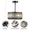 Zlepmlla Crystal Black Ceiling Light, Modern Light Fixture Ceiling, Chandelier