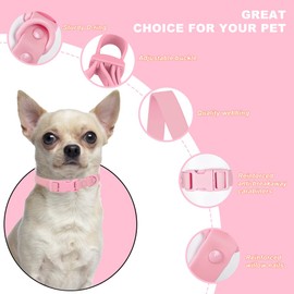 FEimaX Waterproof Dog Collar with Adjustable and Stinkproof，Dog Collars Easy to Clean for Large Medium Small Dogs，Pet Collars Soft Comfortable without Neck Strain