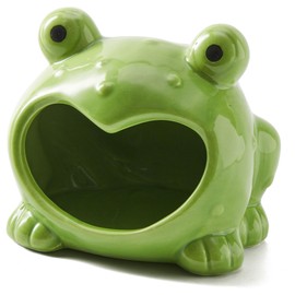 Ceramic Frog Sponge Holder for Kitchen Sink - Cute Sponge Holder and Novelty Kitchen Gadgets - Unique 5.8-Inch Kitchen Items and Accessories for Fun and Practical Kitchen Organization