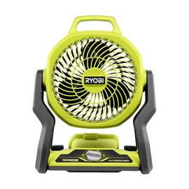RYOBI ONE+ 18V Cordless Hybrid WHISPER SERIES 7-1/2 in. Fan (Tool Only), GREEN (PCL811B)