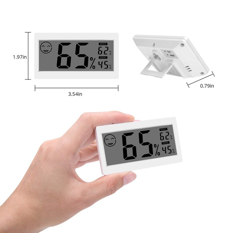 Digital Thermometer Indoor Hygrometer Room Temperature Monitor Humidity Gauge with