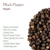 Black Pepper Whole Corns Organic - Gourmet Black Peppercorn -