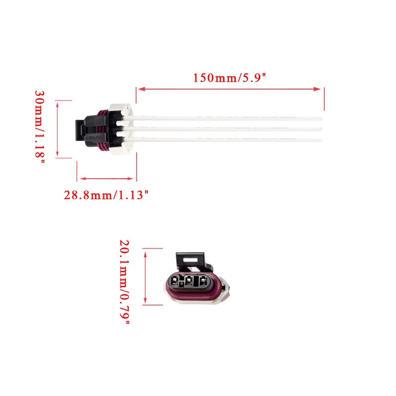 ENA Set of 3 Ignition Coil Pack with 3 Ignition