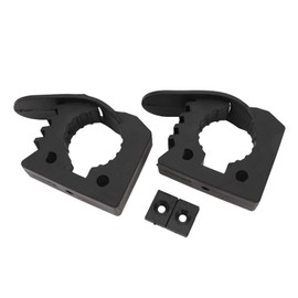 2 Pack Rubber Clamp Mount, Quick Release Clamp Grip for 1" to 1.5" Diameter Tools Used in Off-Road Vehicles, UTV, ATV, Trucks, Boats, Trains