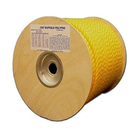 T.W Evans Cordage Co. 80-010 1/4-Inch by 600-Feet Buffalo Twisted Polypro Rope, Yellow