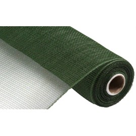10 Inch x 30 Feet Deco Poly Mesh Ribbon (Moss Green Non Metallic, 10 Inch)